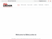Tablet Screenshot of bikelocker.ie